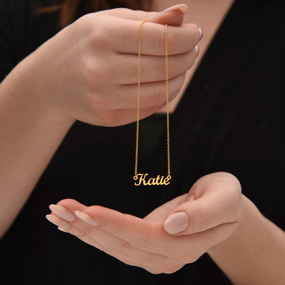 To My Badass Daughter I Necklace Gift Message