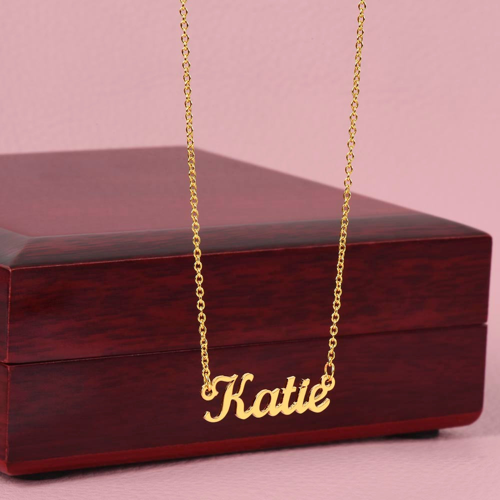 To My Badass Daughter I Necklace Gift Message